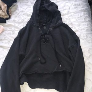 crop top hoodie from forever 21